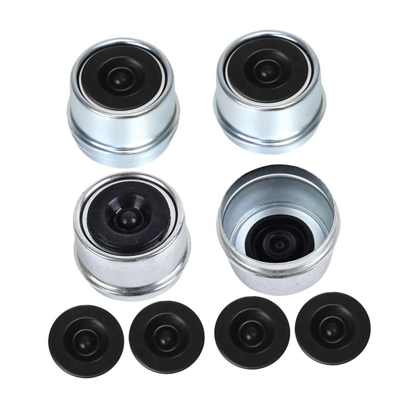 4x Trailer Hub Cover 1.98" Replacement Axle Wheel Hub Bearing Dust Cap RV Repair