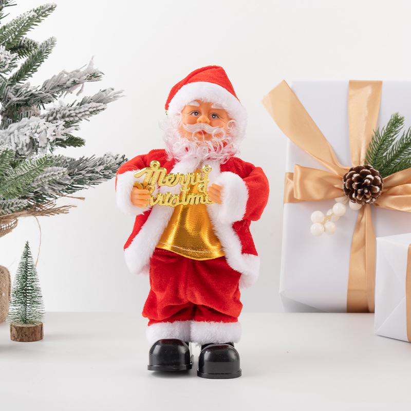 Electric Climbing Ladder Santa Claus Toy for Kids' Christmas Decoration