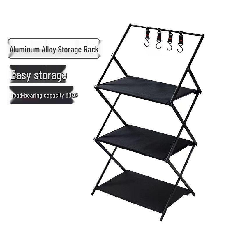 A1R Foldable Aluminum Camping Storage Rack