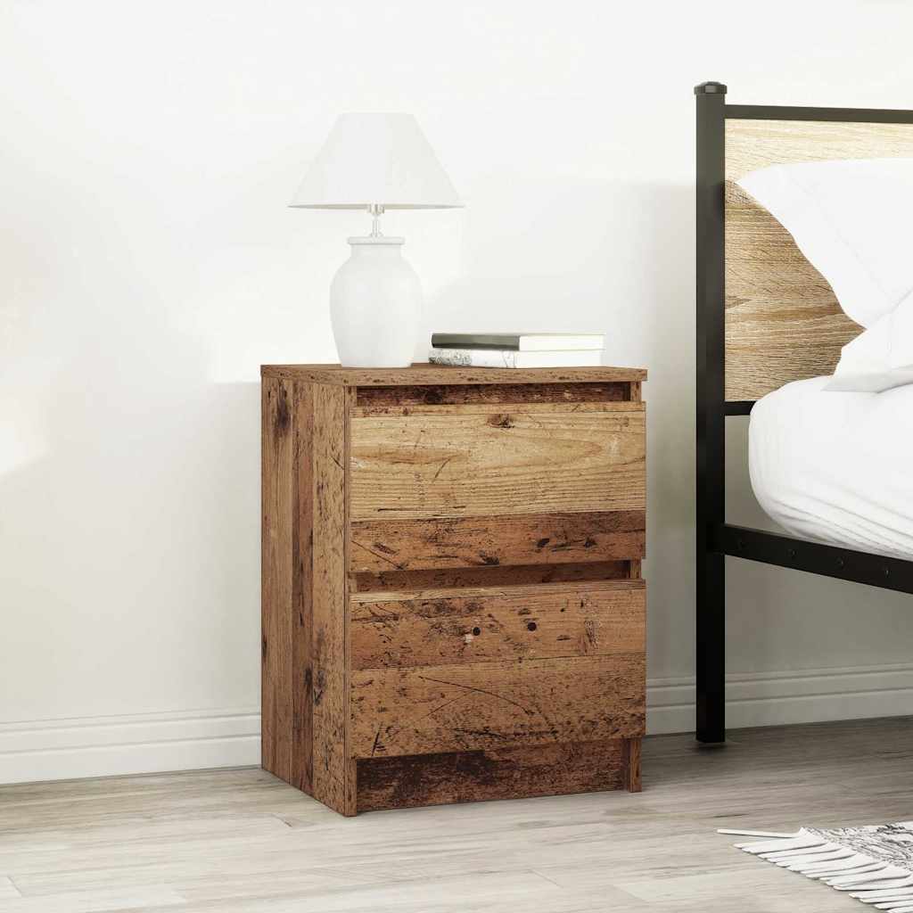 TV Stand Rustic Wood Look 40 X 35 X 54 Cm Engineered Wood