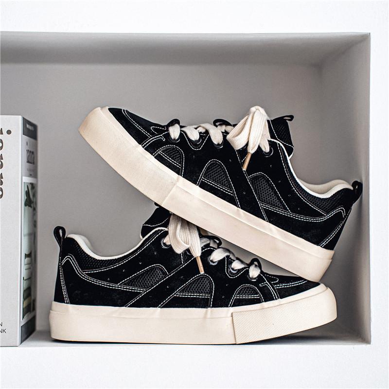 2025 new mesh breathable niche bread shoes men's versatile sports men's shoes trendy board shoes 8102