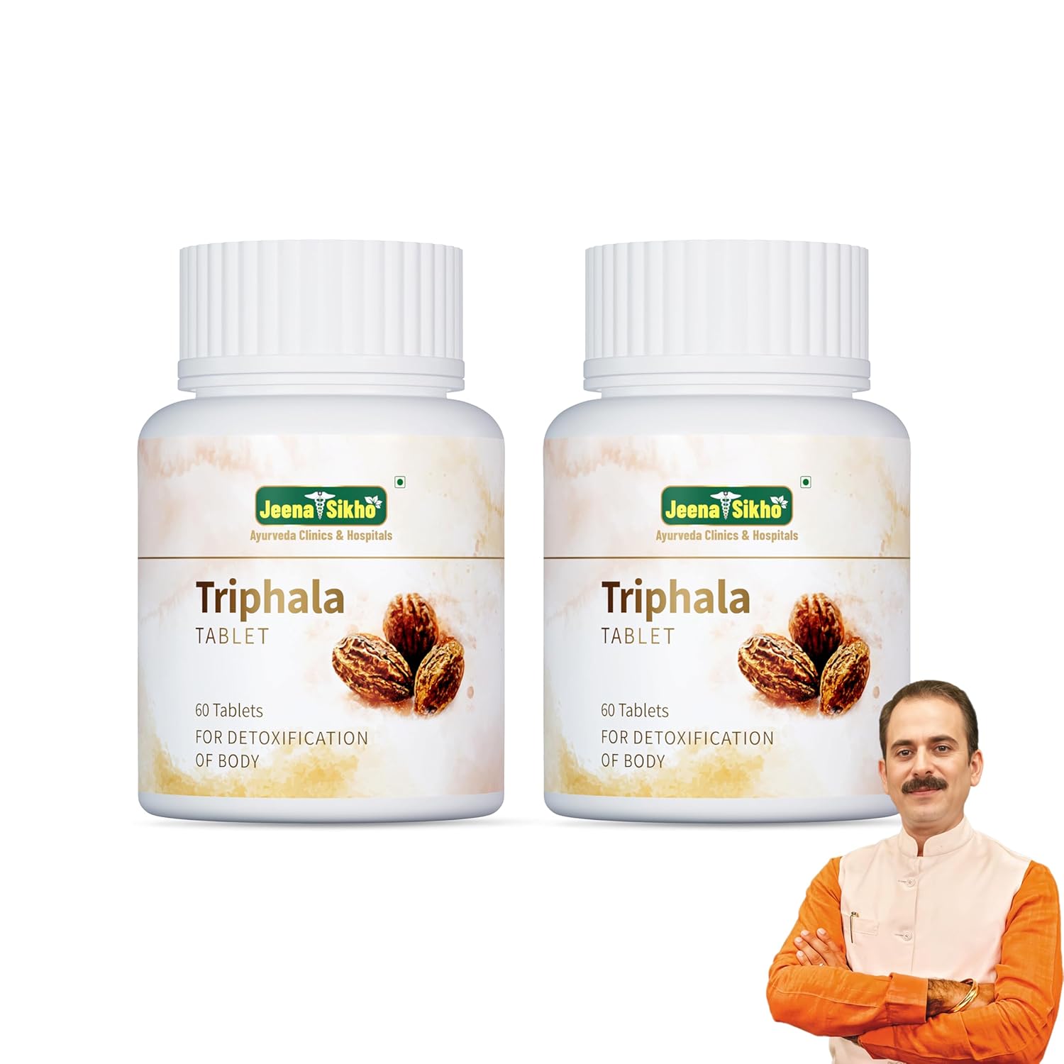 

Jeena Sikho Triphala Tablets Natural Digestive Wellness Supplement With Amalaki Bibhitaki Haritaki 60 Tablets Pack of 2