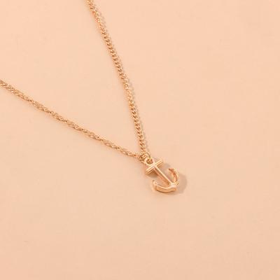 Jewelry Simple Anchor Pendant Collar Necklace Sexual Trend Fashion Necklace Street Shoot Handmade European and American