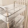 Transparent Snack Storage Rack Cabinet Kitchen Trolley Multi-layer Movable Floor Beauty Salon Special Trolley