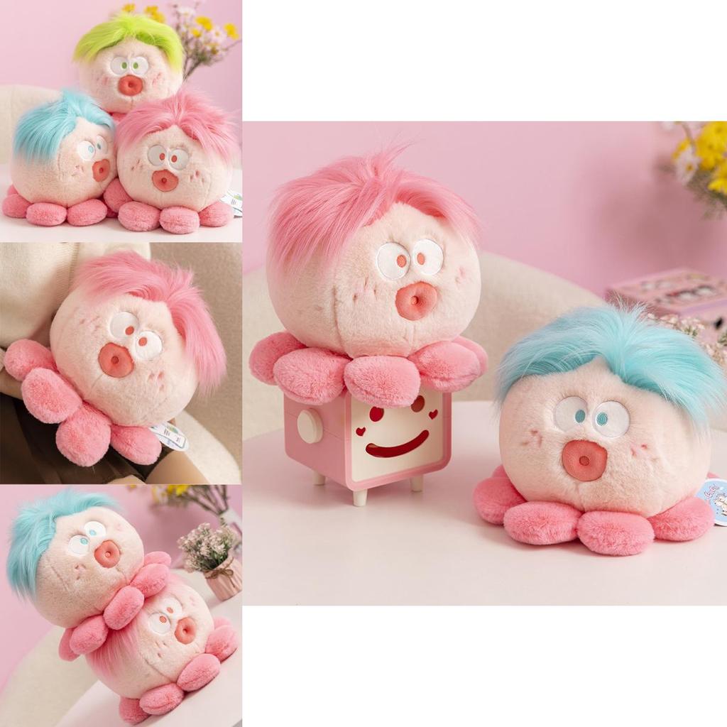 Cute Plush Octopus Doll Adorable Soft Toy With Colorful Design And Comfortable Filling