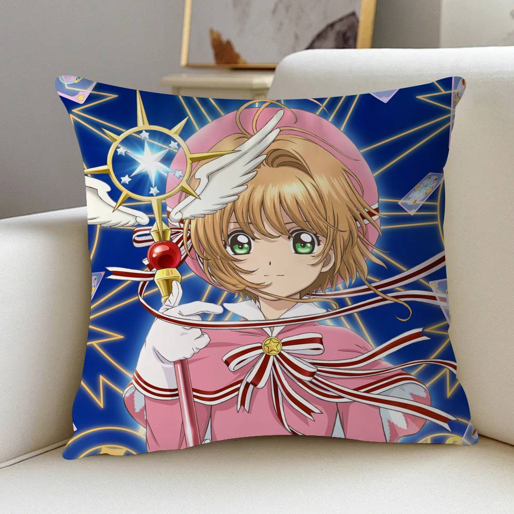 

Anime C-Cardcaptor Sakura Personalized Pillow Dust Cover Bedroom Kids Party Decoration Pillowcase Birthday Children Gift 12x12Inch