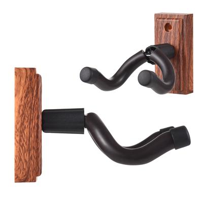 Gitarren-Wandhalterung, Kleiderbügel, Gitarren-Wandhaken, Kleiderbügel, stabiler, robuster schwarzer Metallhalter