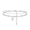 Ankle Bracelets for Women Girls 14K Gold Silver Plated Waterproof Boho Pearl Charm Beaded Foot Chain Dainty Summer Beach Jewelry