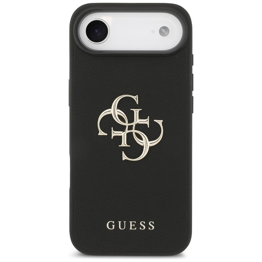 Guess Grained Big 4G & Classic Logo case for iPhone Air black