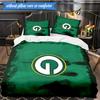 Green Bay Packers Bettwäsche-Set 3-teilig, inklusive 1 Bettbezug und 2 Kissenbezügen. Perfekt für Weihnachten, ideal für Schlafzimmer, Studentenwohnheim