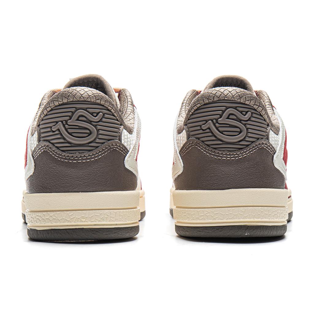 Li Ning Weigu Pro S Bequeme Vielseitige Rutschfeste Abriebfeste Low-Top Skateschuhe Herren Sneaker Rot Weiß AEPV035-3