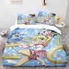 Cartoon Mermaid Melody Duvet Cover And Pillowcase Set For Adults And Boys Bedroom Decoration Single Double Large Size