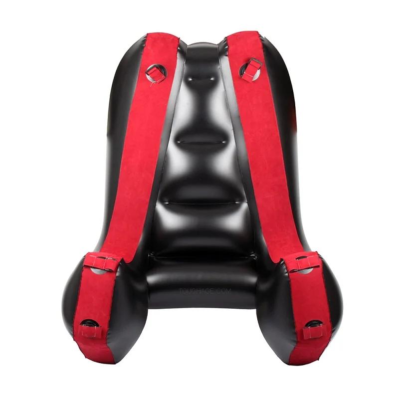 Portable Inflatable Sofa Bed Air Cushion Yoga Chair Lounger Flocking Sex Furniture for Couples Love Positions Deeper Adult Games