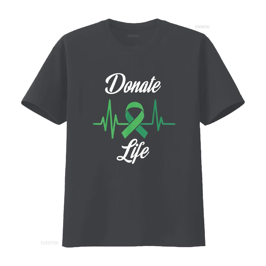 Organ Donors Heartbeat Donate Life T Shirt Vintage Washed Comfortable Stylish Breathable Slightly Stretched Soft Fashion