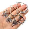 20 Stück Antik Versilbert Vintage Blume Tropfen Herz Retro Verbinder Anhänger Anhänger DIY Halskette Schmuckzubehör Zubehör