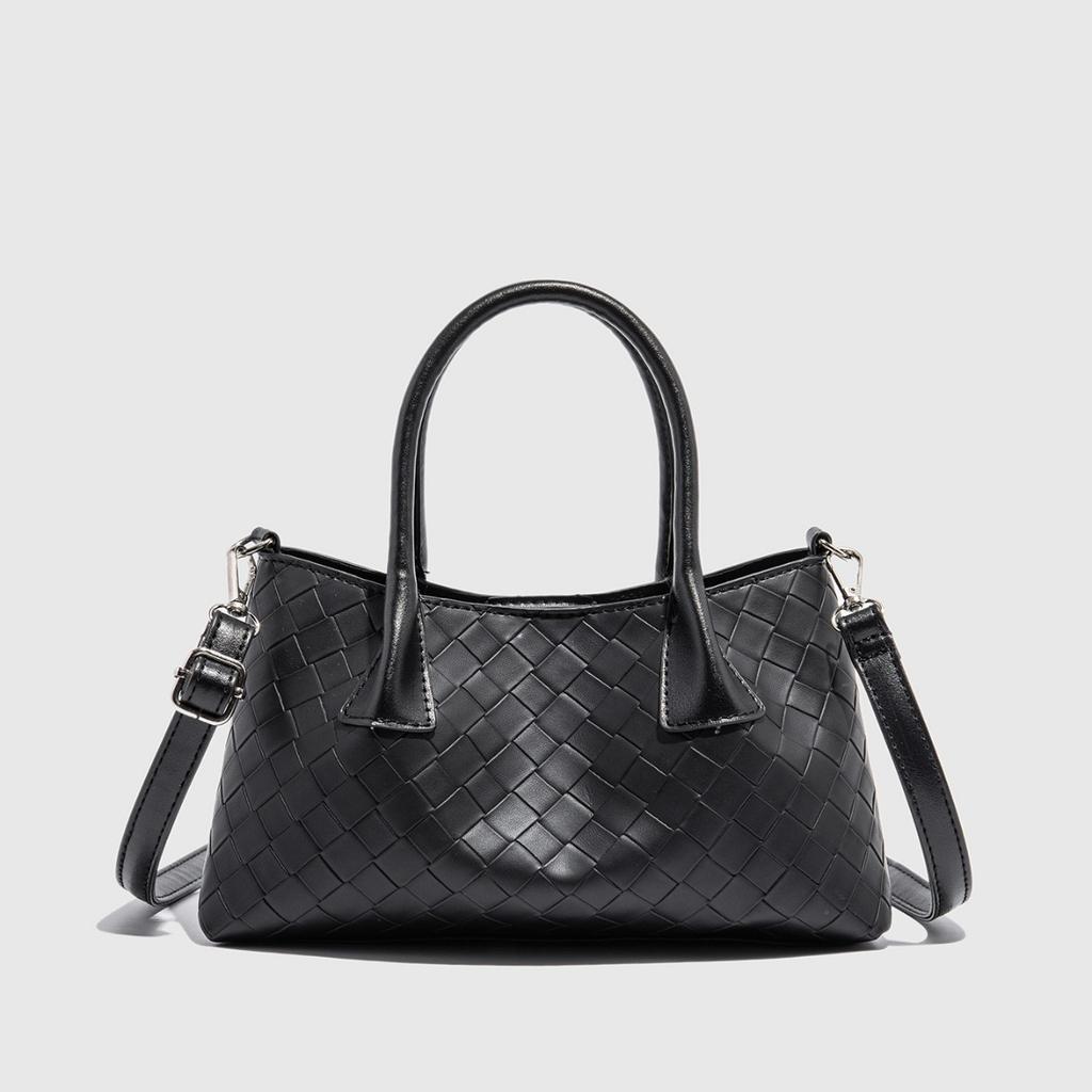 INS Japanese and Korean Niche High-End Crossbody Woven Bag Vacation Style Handheld Basket Bag Fashion Tote Bag for Women