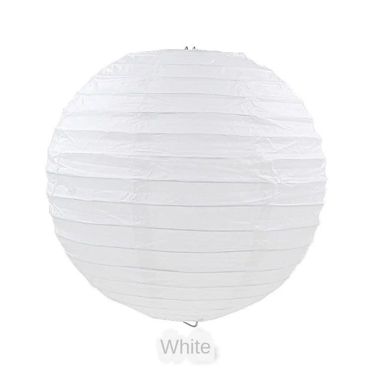 4-6-8-10-12-14-16inch Round Chinese Paper Lanterns Birthday Wedding Decor Gift Craft DIY White Hanging Lantern Ball Supplies