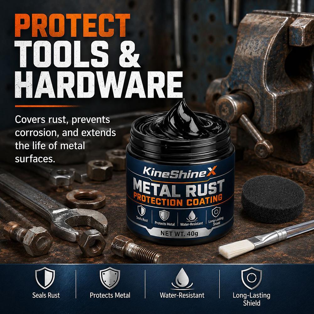 40ml Metal Rust Protection Black Repair Paste Car Black Rust Repair Paste Metal Protection Restoration Coating For Car