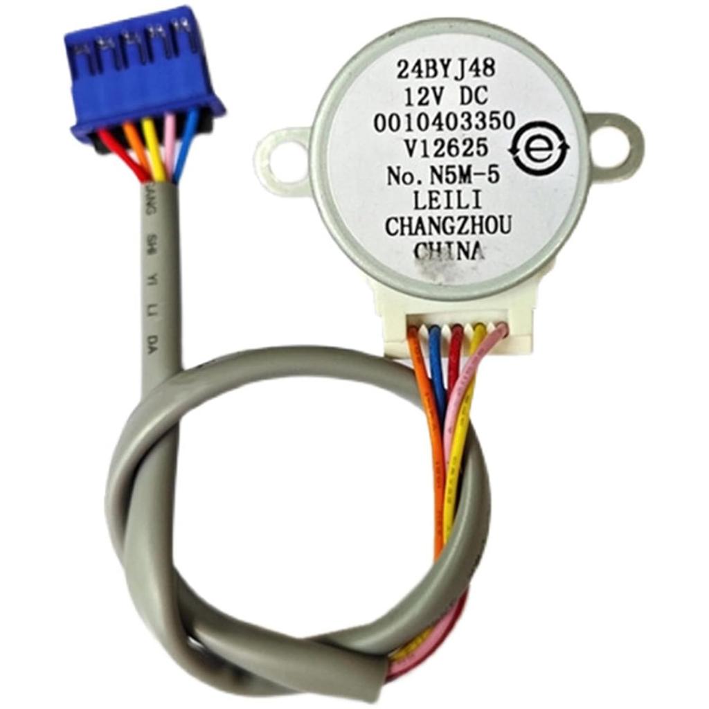 24BYJ48 12V DC Stepper Motor Compatible with Haier Leader Air Conditioner Replacement Fan Motor Reduction Gear Motor