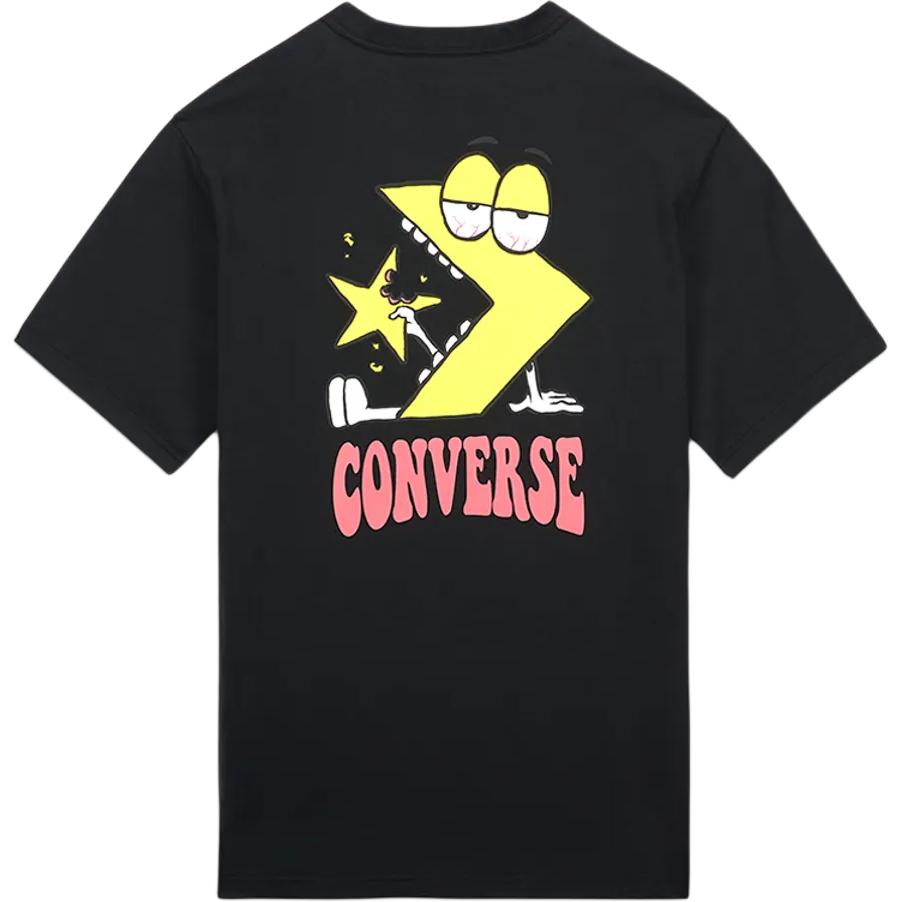 Converse Munchy Star Chevron T Shirt Men's Black 10008551-A03