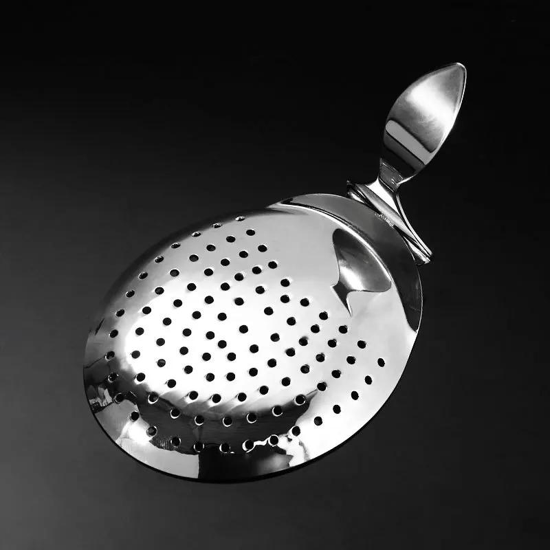 

Джулеп-стрейнер из нержавеющей стали Личность Делюкс Бар Коктейльный стрейнер Бармен Коктейльные аксессуары Барные инструменты Вино серебряный
