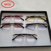 5pcs/Set Fashion Rectangle Rimless Women Sunglasses Populor Small Square Sun Glasses For Female Outdoor Shades Eyewear Accessory