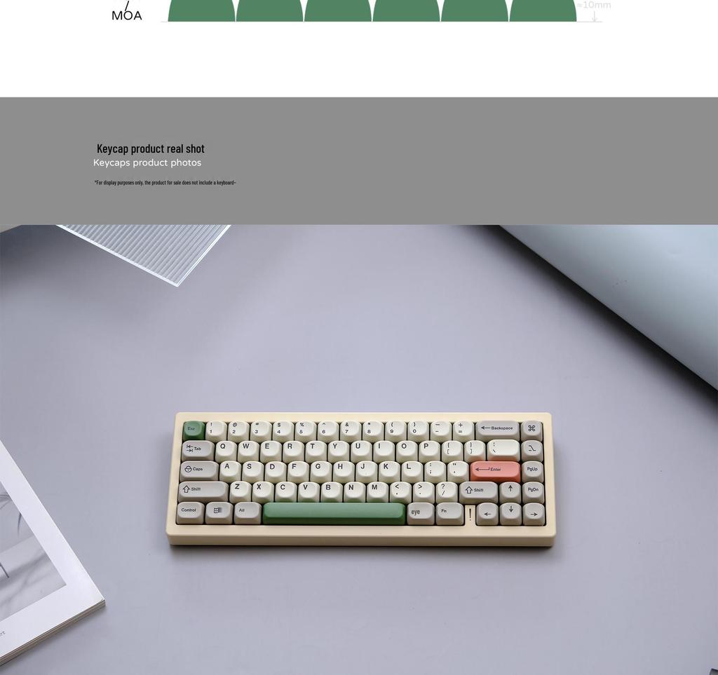 Retro 9009 MOA/KOA Korean/Russian Phonetic Keycaps – 139-Piece PBT Dye-Sublimated Mechanical Keyboard Set