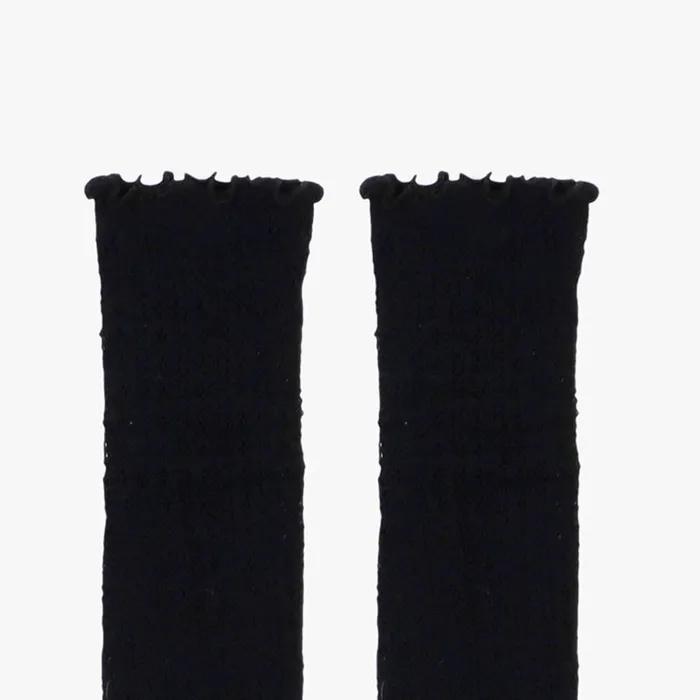 [2EA 1SET] ANNES FRILL SOCKS_BLACK