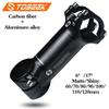 TOSEEK Bicycle Handlebar Stem Carbon Aluminum Road MTB Bike Stem Ultralight 31.8 MTB Power 6/17degree Bike Table Cycling Part