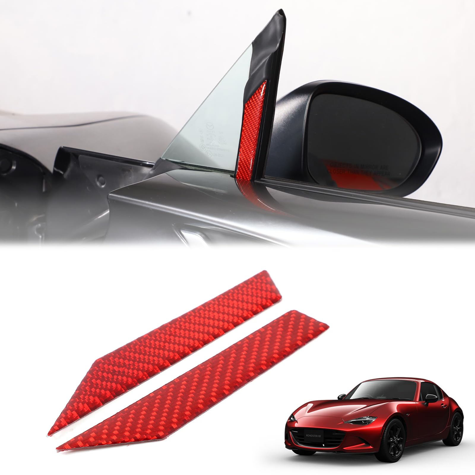 

Hcilloend Новый Mazda Roadster RF Серии ND 2016-2024 Наклейка на панель стойки А двери A красный