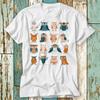 230 Gsm 100% Bumbac Bufnițe Drăguțe Listă Bufniță Tricou Top Design Unisex Dames Bărbați Tricou Modă Retro Cămașă Vintage S888