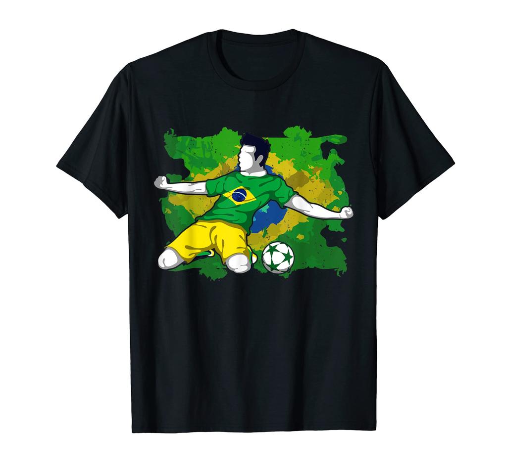 Brazil 2022 National Football Team Soccer Brazilian Fan 100 Cotton TShirt Men Women Short Sleeve T Shirt Tees For Fans Gift