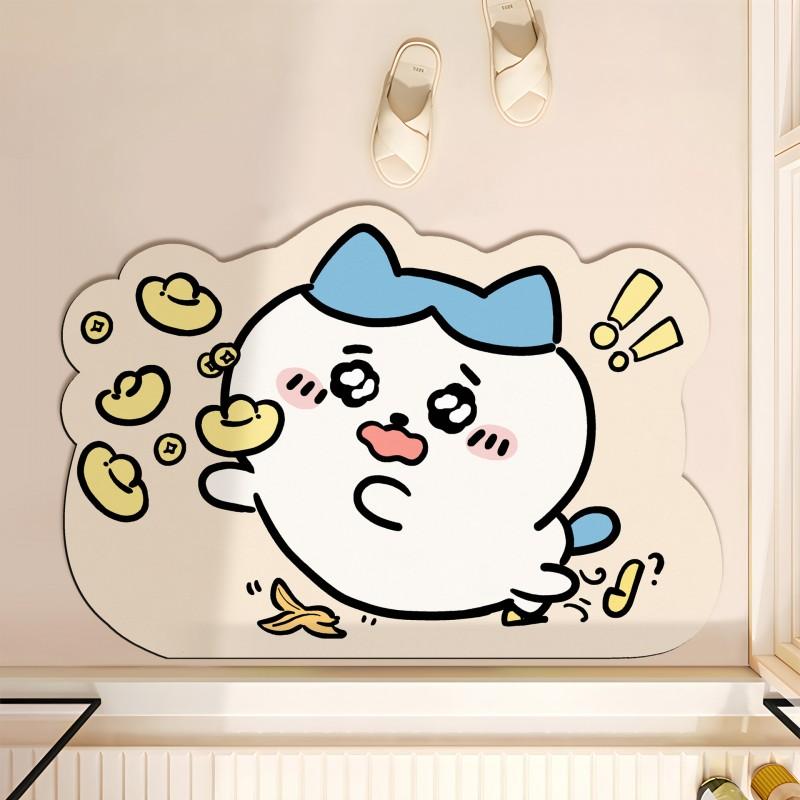 Cute Cartoon Diatomite Bath Mat Bathroom Toilet Door Non-Slip Absorbent Floor Rug In Multiple Designs