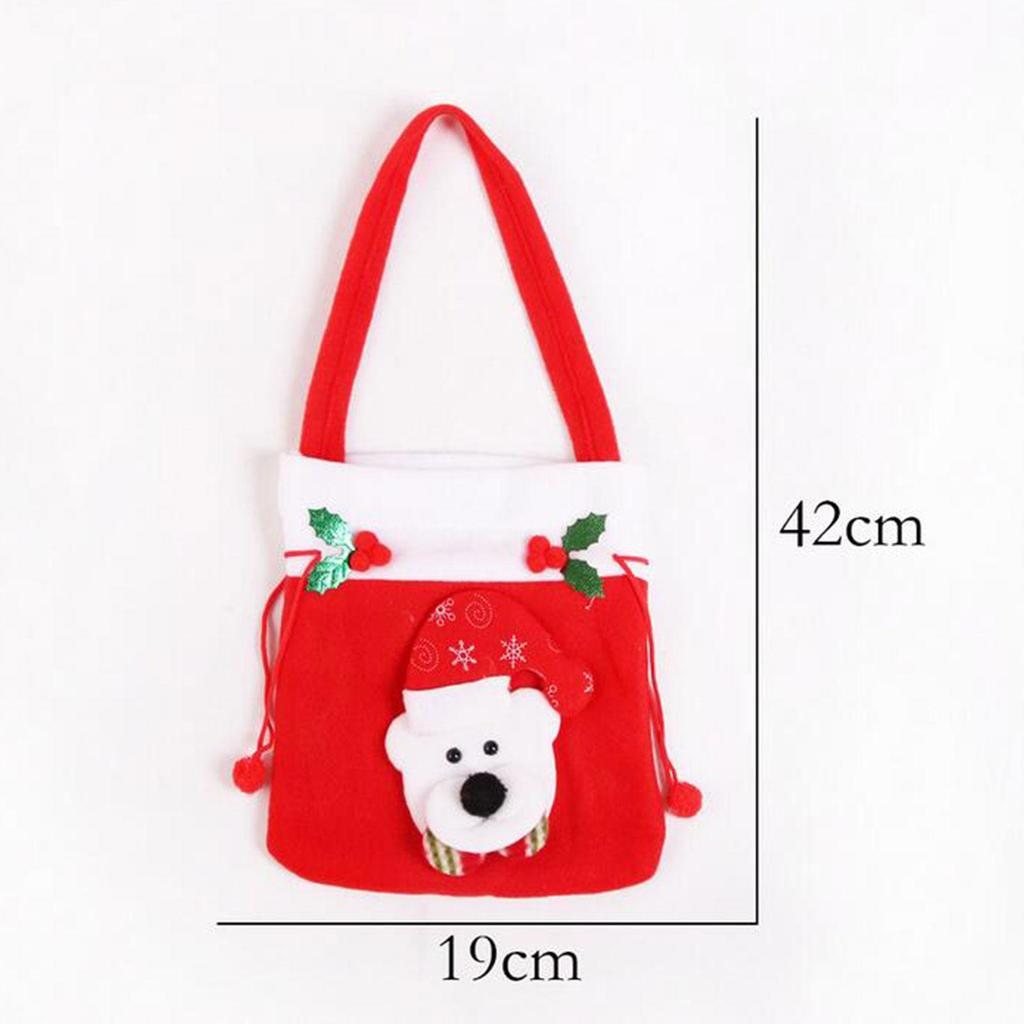 Red Christmas Bag Xmas Gift Present Storage Bags Apples Goodie Bags Candy Bag