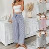 European & American Women's Striped Straight-Leg Pants - Spring/Summer 2026 Collection, Casual Commuter Style