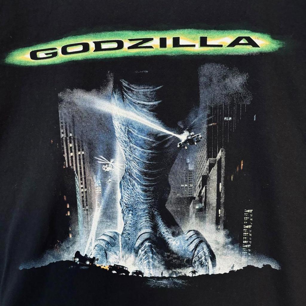 [USED] Hard to find GODZILLA T-shirt, size L, movie, overseas