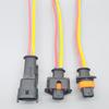 shhworldsea  2pin 3.5mm Fuel Injector Plug 1928403698 Automotive Male and Female Waterproof Connector 936059-1