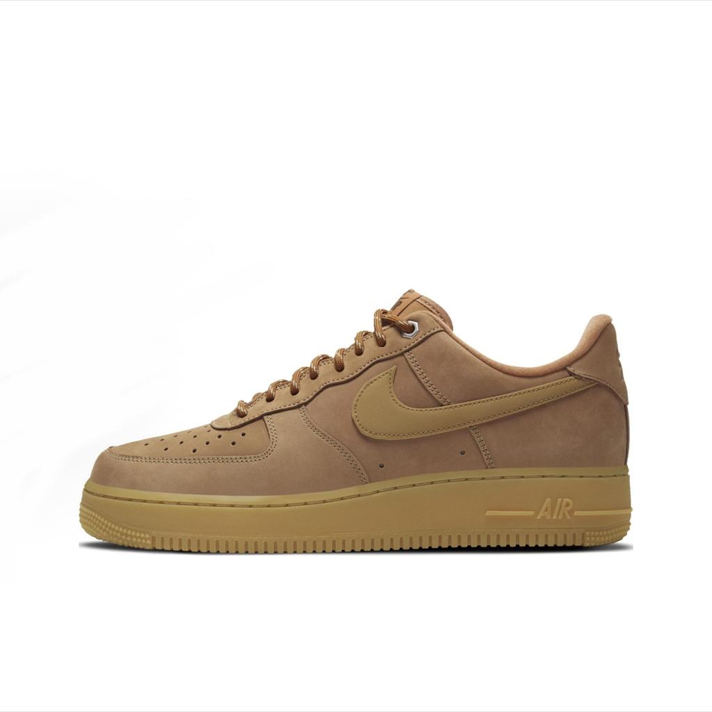 Nike Air Force 1 Skateboard Shoes Unisex Low Top Brown CJ9179-200(Team384- BOX)