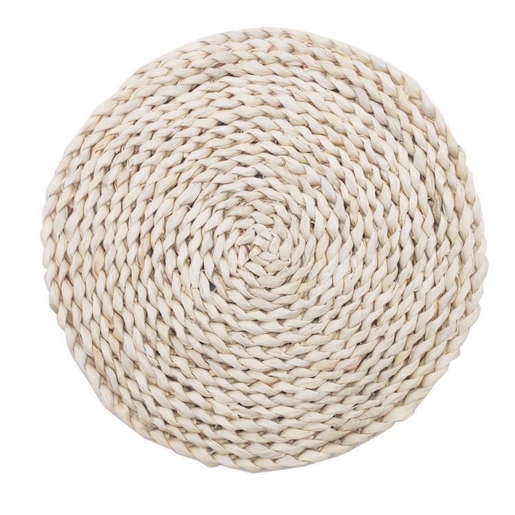 Japanese Handmade Woven Straw Coaster Set - Heat-Resistant, Non-Slip Corn Husk Placemats
