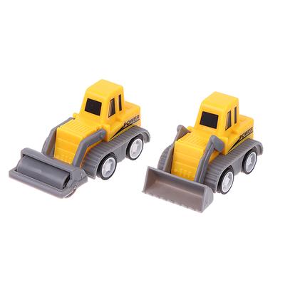 5Pcs/Set Educational Children'S Toy Building Blocks Engineering Vehicle Model Mini Cars Excavator Crane Dump Truck