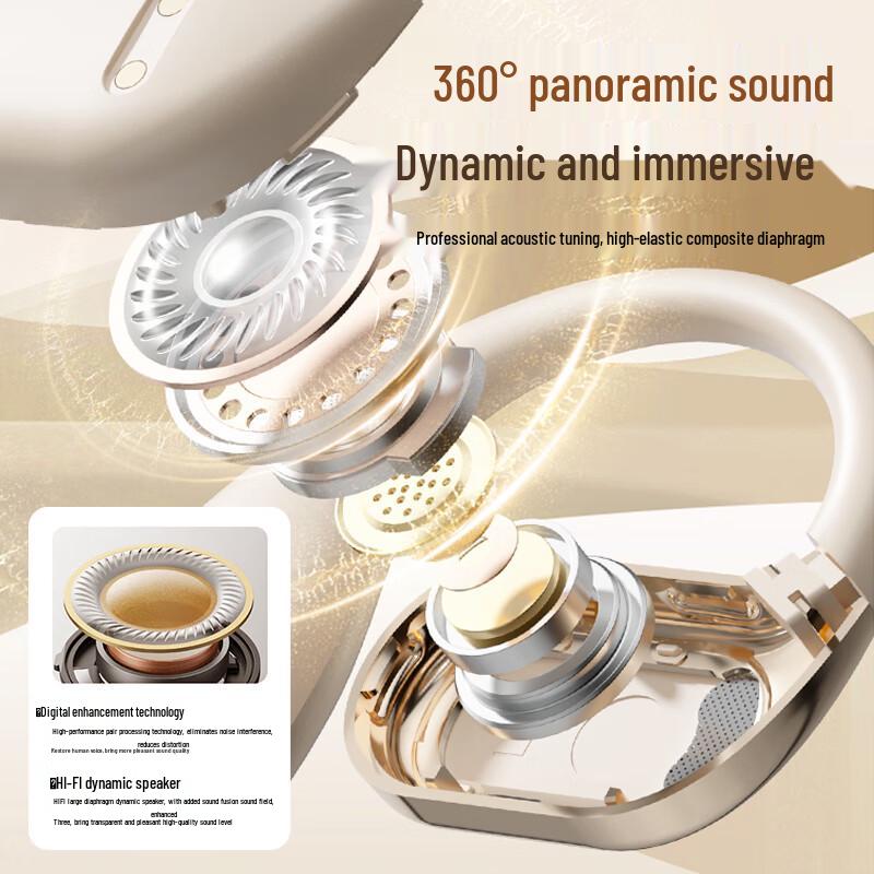 Bkayp M76 Open-Ear Ear-Hook Bluetooth Sports Headphones