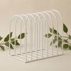 Iron Wire Desktop Storage Rack Long-Lasting Open Slot Organizer Countertop