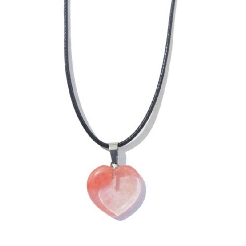 Geometric Healing Crystals Necklace Natural Semi-Precious Chakras Gemstones Amulet Lucky Coin Charm Protective Necklace