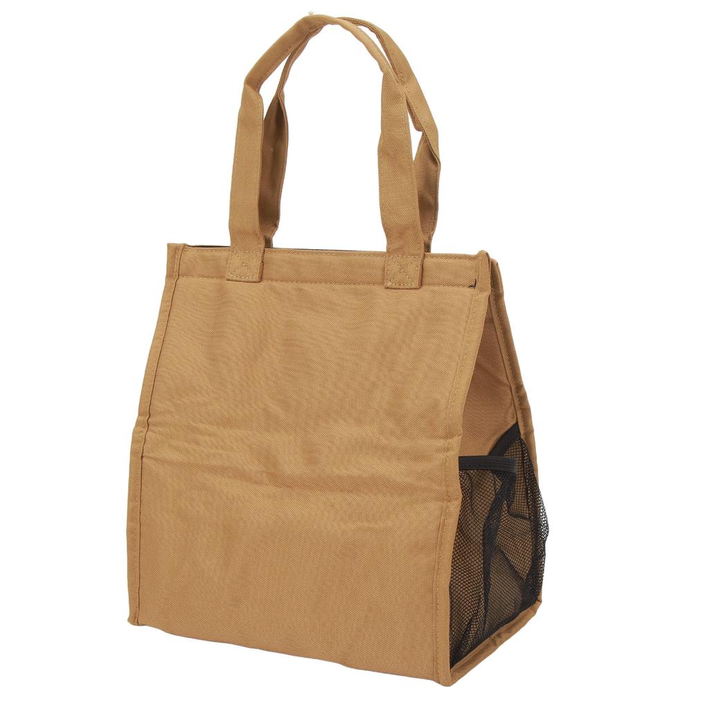 Waterproof Lunch Insulation Bag Portable Thickened Aluminum Film Bento Bag for Travel Work School Picnic Khaki
