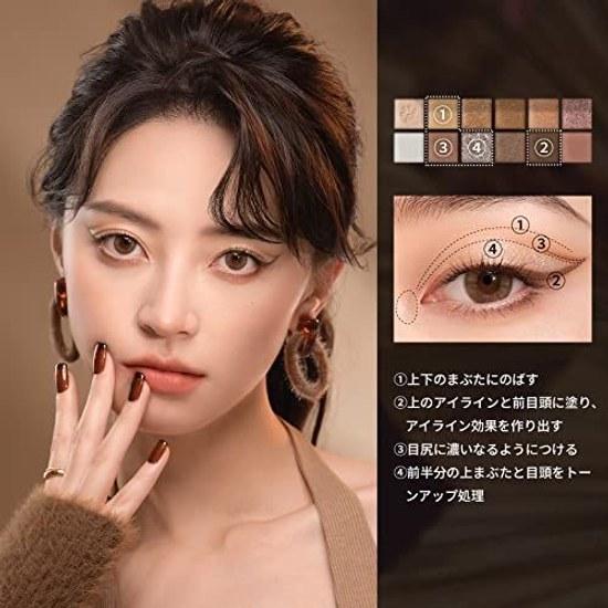 Perfect Diary DiaryCommuter Standard Natural Animal Eyeshadow Palette Popular Eye Makeup High Pigmentation Long-lasting Warm Autumn (Cat)