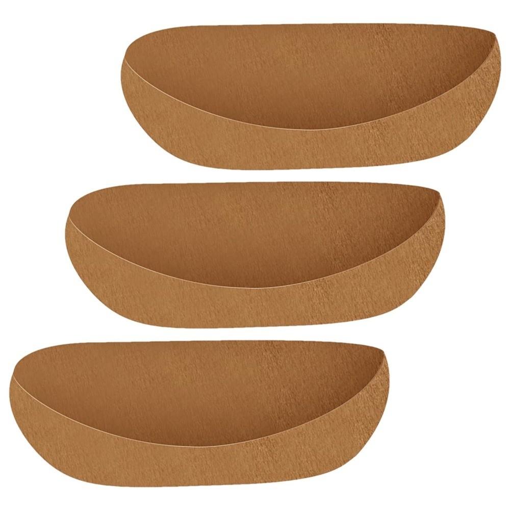 3Pcs Water-Retentive Felt Plant Pot Liners Root-Friendly Hanging Basket Liners Garden Planters