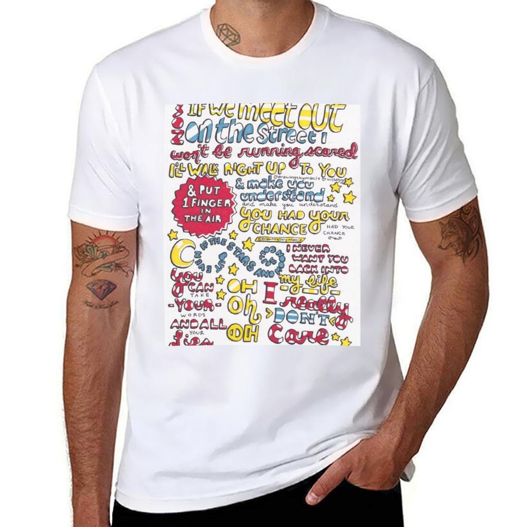 Really Dont Care Lyrics TShirt Casual Basic Street Style TShirt