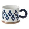Cana de cafea pentru birou de acasă, creativă, cu capacitate mare, pentru micul dejun, pentru lapte de ovăz, cană creativă japoneză din ceramică, set de băuturi, cadou pentru prieten