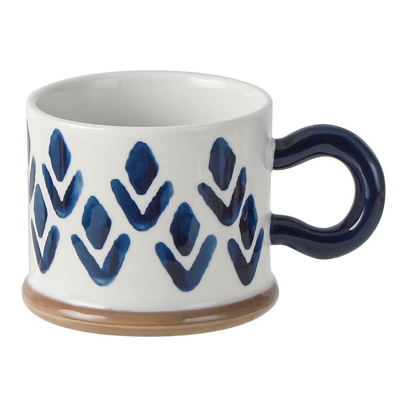 Caneca de Café para Escritório em Casa Criativa Grande Capacidade para Café da Manhã Aveia Leite Caneca Criativa Japonesa de Cerâmica Conjunto de Bebidas Presente para Amigo