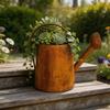 Unique Distressed Iron Watering Can Styles Container Flower Pot Ideal For Herbs Plant And Decorative Use Indoor Outdoor Use